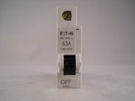 MEM Eaton Type C MCB 63 Amp M6 Single Pole 63A Memshield T631C 631C 631MC - Image 2