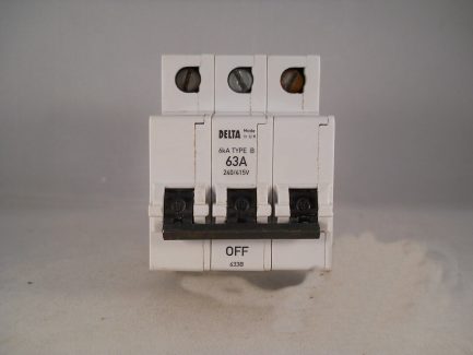 MEM MCB 63 Amp Type B Triple Pole 3 Phase Breaker 63A Memshield Bill 633B 633MB - Image 2