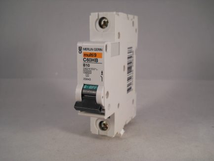 Merlin Gerin MCB 10 Amp Single Pole Breaker Type B 10A Multi9 C60HB110 25843 - Image 3