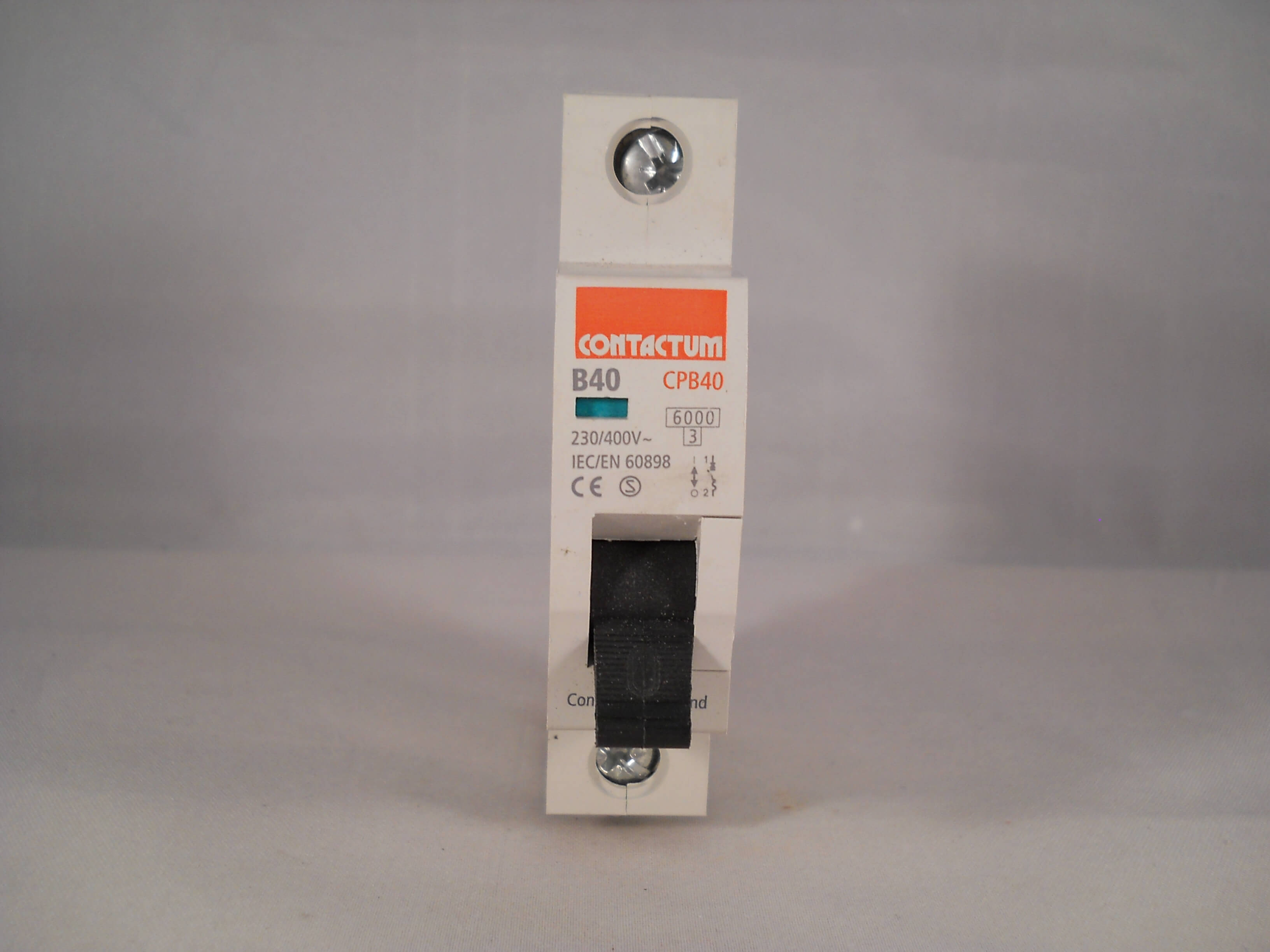 Contactum MCB 40 Amp Type B 40A Single Pole B40 CP Range Breaker CPB40 ...