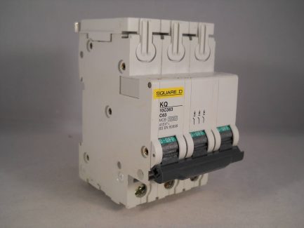 Square D MCB 63 Amp Triple Pole 3 Phase Breaker Type C 63A Loadcentre KQ10C363