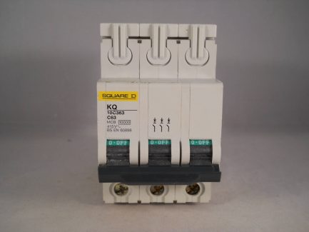 Square D MCB 63 Amp Triple Pole 3 Phase Breaker Type C 63A Loadcentre KQ10C363 - Image 2