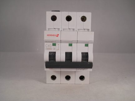 MEM MCB 40 Amp Triple Pole 3 Phase Breaker Type C 40A C40 Memshield 2 MCH340 - Image 2