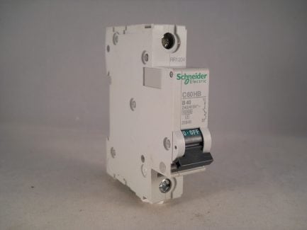 Schneider MCB 40 Amp Single Pole Type B 40A Multi9 C60HB140 Merlin Gerin 25848