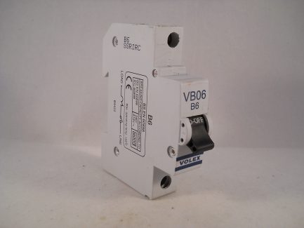 Volex MCB 6 Amp Type B 6A Single Pole Circuit Breaker VB06