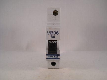 Volex MCB 6 Amp Type B 6A Single Pole Circuit Breaker VB06 - Image 2