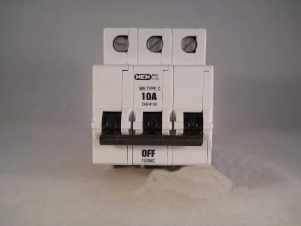 MEM MCB 10 Amp Type C Triple Pole 3 Phase M9 10A Memshield 3T103 103MB3 103MC - Image 2