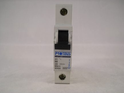 Proteus MCB 6 Amp Single Pole Circuit Breaker B6 Type B 6A 606B1 - Image 2