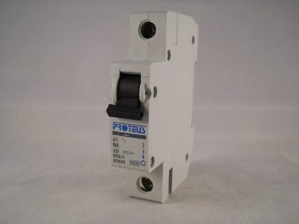 Proteus MCB 6 Amp Single Pole Circuit Breaker B6 Type B 6A 606B1 - Image 3