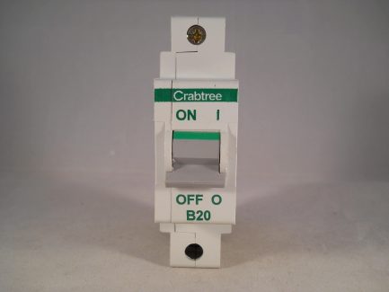 Crabtree Polestar MCB 20 Amp Type B 20A Single Pole Circuit Breaker 60B/20 - Image 2