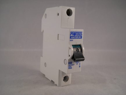 Proteus MCB 32 Amp Single Pole Circuit Breaker Type B 32A Geyer 632B