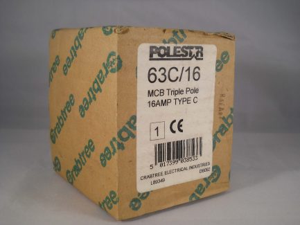 Crabtree Polestar MCB 16 Amp Type C 16A Triple Pole 3 Phase Breaker 63C/16 NEW - Image 6