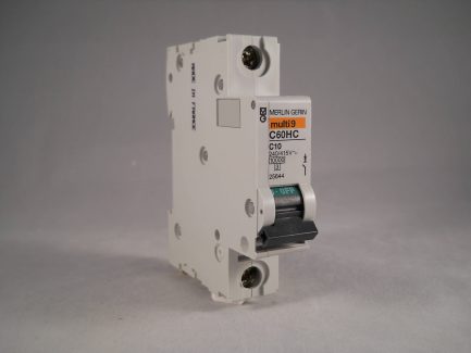 Merlin Gerin MCB 10 Amp Single Pole Breaker Type C 10A Multi9 C60HC110 25644
