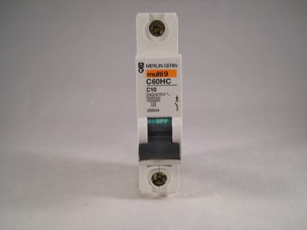 Merlin Gerin MCB 10 Amp Single Pole Breaker Type C 10A Multi9 C60HC110 25644 - Image 2