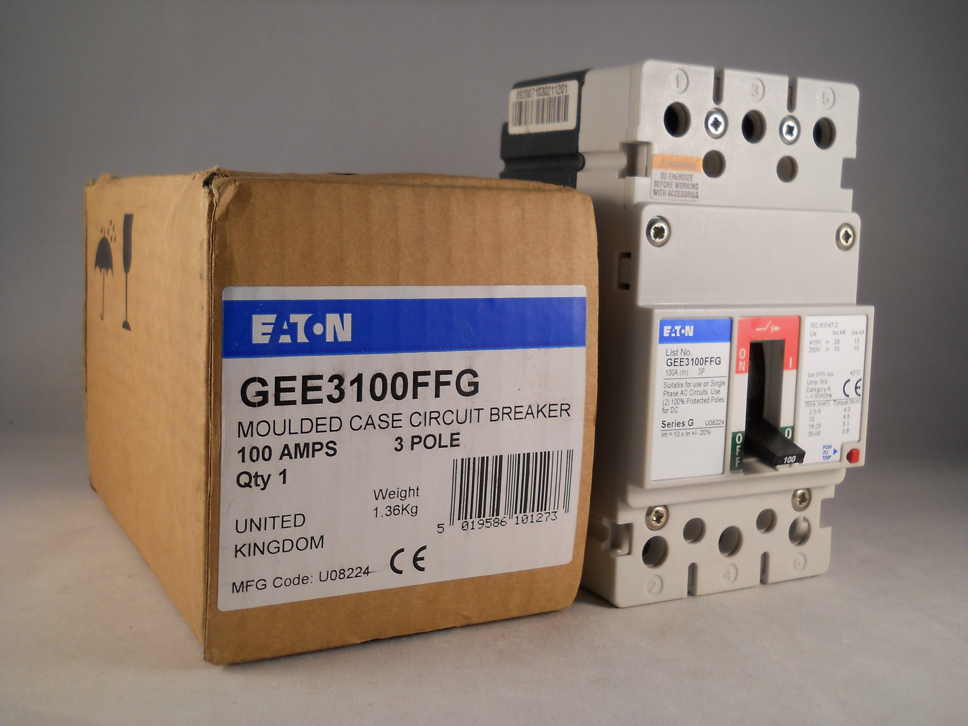 Geepole Festool Cs 50 Ebg Eaton MCCB 100 Amp Triple Pole 100a 3 Phase Series G ...