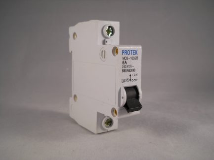 Protek MCB 6 Amp Type B 6A Single Pole Circuit Breaker MCB-106/2B