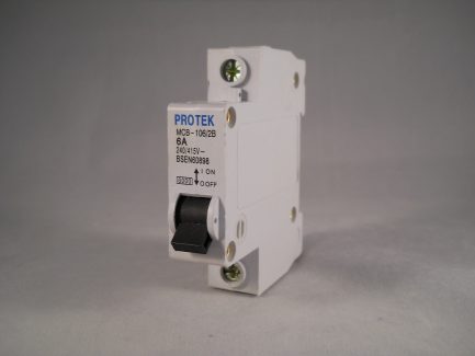 Protek MCB 6 Amp Type B 6A Single Pole Circuit Breaker MCB-106/2B - Image 3