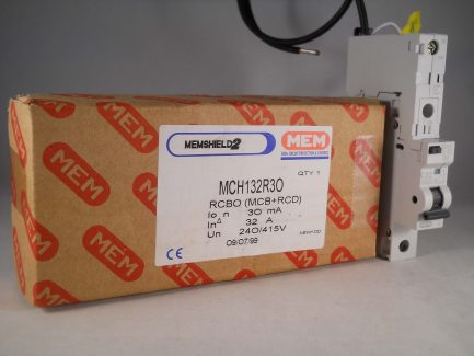 MEM Eaton RCBO 32 Amp 30mA Type C 32A MR30 POD Memshield 2 Memera MCH132R30 NEW