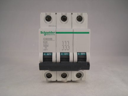 Schneider MCB 20 Amp Triple Pole 3 Phase Type B 20A C60HB320 Merlin Gerin 25871 - Image 2