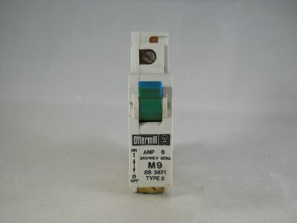 Ottermill MCB 6 Amp Single Pole Circuit Breaker M9 Type 3 6A System T T3C1006 - Image 2