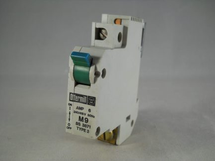 Ottermill MCB 6 Amp Single Pole Circuit Breaker M9 Type 3 6A System T T3C1006 - Image 3