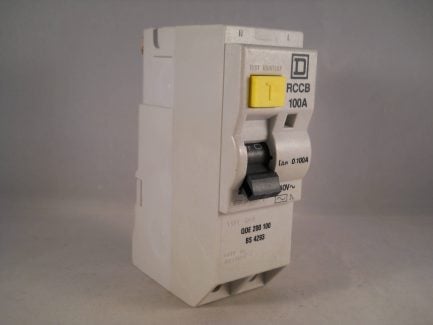 Square D RCD 100 Amp 100mA Double Pole 100A Type QOE RCCB QOE200100