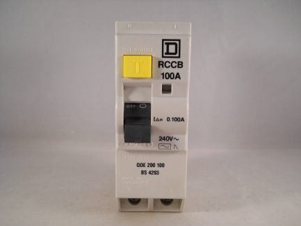 Square D RCD 100 Amp 100mA Double Pole 100A Type QOE RCCB QOE200100 - Image 2