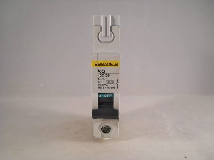 Square D KQ MCB 6 Amp Type C Single Pole 6A Circuit Breaker C6 KQ10C106 - Image 2