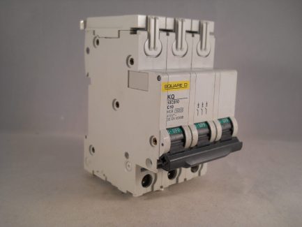 Square D MCB 10 Amp Triple Pole 3 Phase Breaker Type C 10A Loadcentre KQ10C310