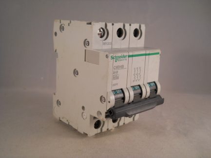 Schneider MCB 63 Amp Triple Pole 3 Phase Type B 63A C60HB363 Merlin Gerin 25876
