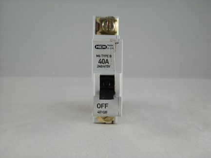 MEM MCB Type B 40 Amp M6 Single Pole 40A Circuit Breaker Memera 21 401QEB 401QB - Image 2