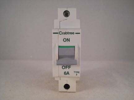 Crabtree Polestar MCB 6 Amp Type 2 6A Single Pole Circuit Breaker 602/06 - Image 2