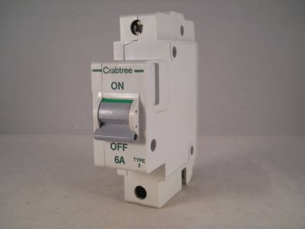 Crabtree Polestar MCB 6 Amp Type 2 6A Single Pole Circuit Breaker 602/06 - Image 3