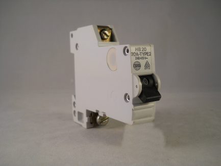 Wylex MCB 20 Amp M9 Type 2 Single Pole 20A Circuit Breaker HB Stotz Kontakt HB20