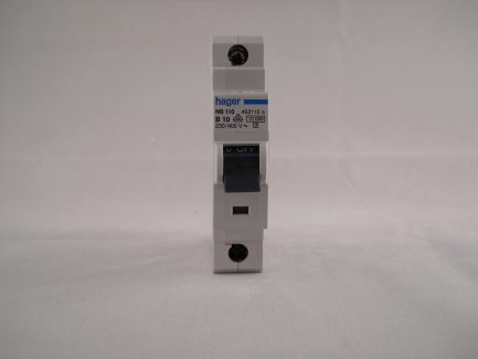 Hager MCB 10 Amp Single Pole Circuit Breaker Type B 10A B10 462110 NB110 - Image 2