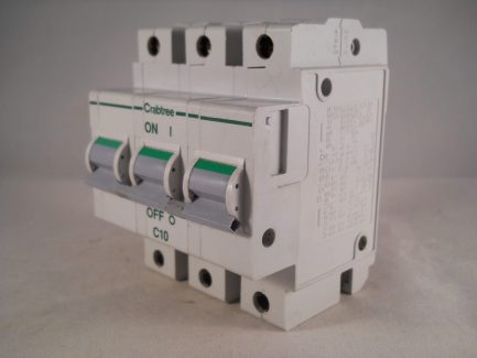 Crabtree Polestar MCB 10 Amp Type C 10A Triple Pole 3 Phase Breaker 63C/10 - Image 3