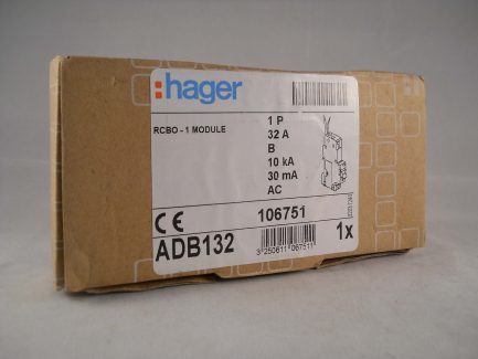 Hager RCBO 32 Amp 30mA Type B 32A 106751 B32 ADB Range ADB132 NEW - Image 6