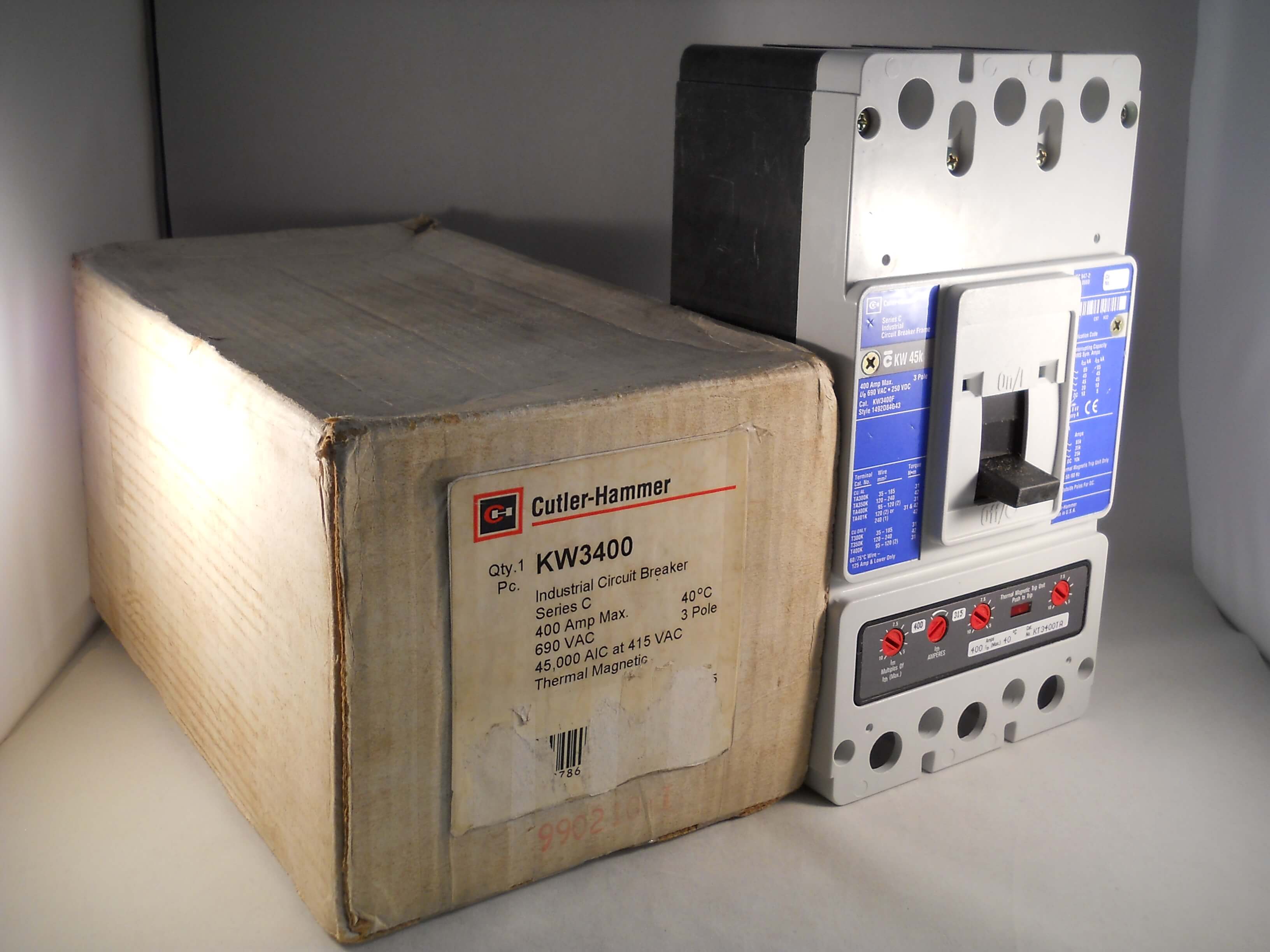 Cutler Hammer MCCB 400 Amp Triple Pole 400A Westinghouse Series C