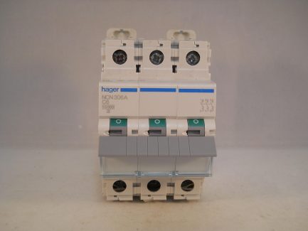 Hager MCB 6 Amp Triple Pole 3 Phase Circuit Breaker Type C 6A NCN306A - Image 2