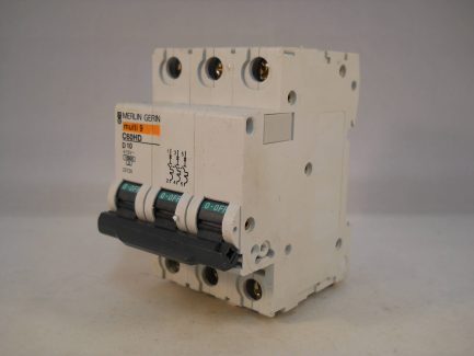 Merlin Gerin MCB 10 Amp Triple Pole 3 Phase Breaker Type D 10A C60HD310 25728 - Image 3