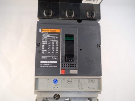 Merlin Gerin MCCB 63 Amp Triple Pole Compact 63A NS100N TM63D MGP0633 - Image 5