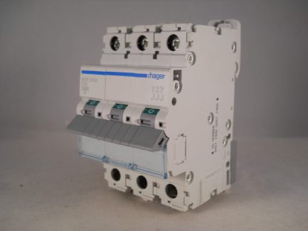 Hager MCB 16 Amp Triple Pole 3 Phase Circuit Breaker Type C 16A NCN316A - Image 3