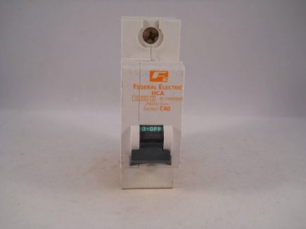 Federal Electric MCB 40 Amp Type C 40A Single Pole C40 Stablok HCA HCA1P40 - Image 2