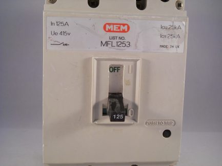 MEM MCCB 125 Amp Triple Pole 125A 3 Phase Bill TLF1253 Memshield 2 MFL1253 - Image 5