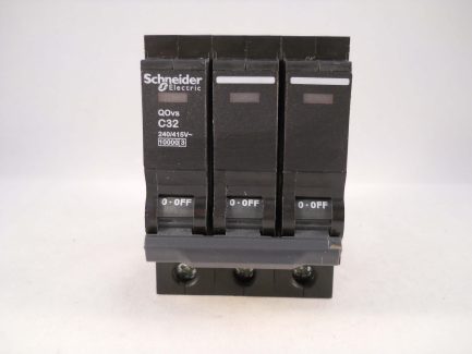 Schneider QOVS QOE MCB 32 Amp Triple Pole 3 Phase Breaker Type C 32A QO332VSC10 - Image 2