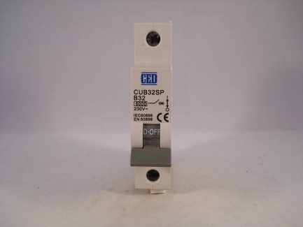 CED MCB 32 Amp Type B 32A Single Pole Circuit Breaker B32 Axiom CUB32SP - Image 2