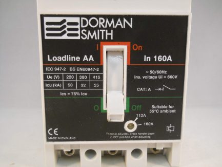 Dorman Smith Loadline MCCB 160 Amp Triple Pole 3 Phase 160A AA LLBAAT160 - Image 5