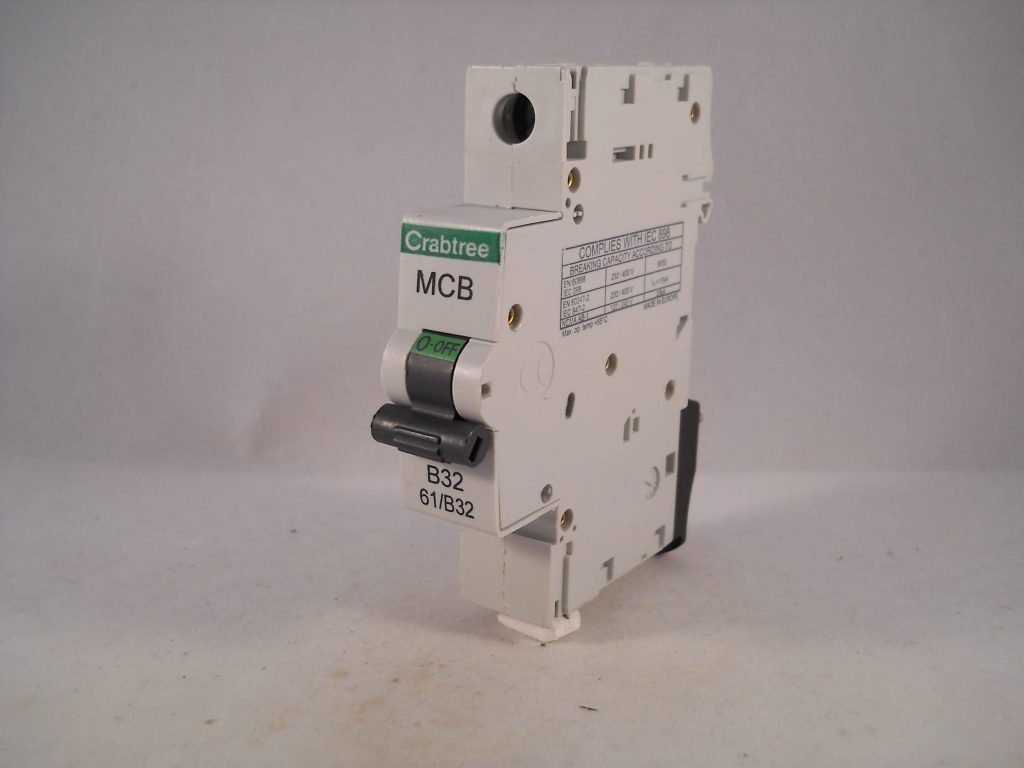 Crabtree Starbreaker 32A Type B MCB Circuit Breaker – 61/B32, 6kA, 1 Pole, Used
