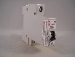 MEM MCB Type 3 63 Amp M6 Single Pole 63A Memshield Circuit Breaker 631MC 631MB3