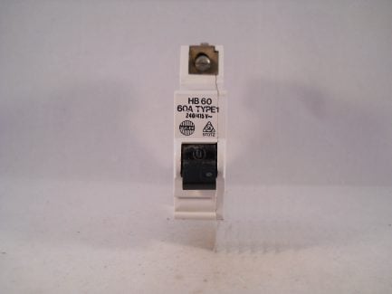 Wylex MCB 60 Amp M9 Type 1 Single Pole 60A Circuit Breaker HB Stotz Kontakt HB60 - Image 2